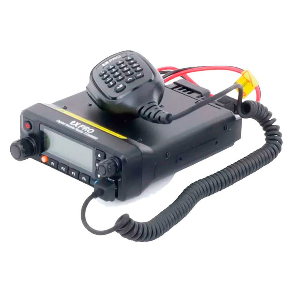 Radio móvil digital txPRO TXM9600, DMR, doble banda, 136-174 MHz VHF, 400-480 MHz UHF, negro