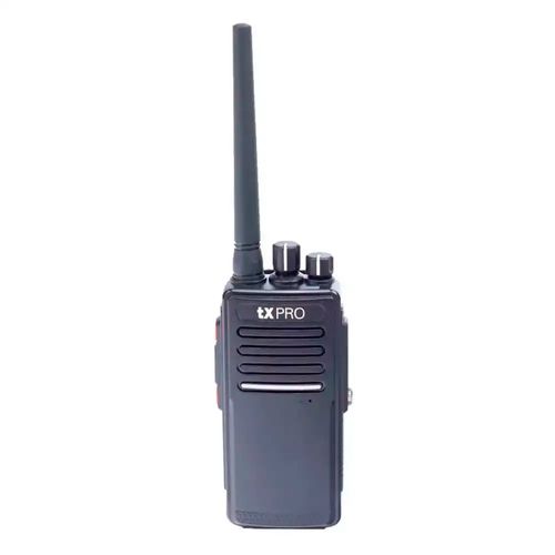 Radio portátil txPRO TX680-AV VHF, 136-174 MHz, DMR, 5W, 32 canales, negro