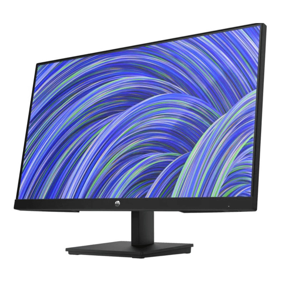 Monitor gamer plano HP 23.8" 65P62AA V24I, IPS, FHD - 1080p, 16:9, 75 Hz, 5 ms, negro