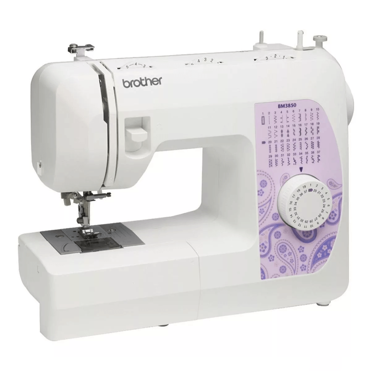 Imagen 2 del producto Máquina de coser Brother Bm3850 mecánica, 37 puntadas, 74 funciones de puntada, blanco