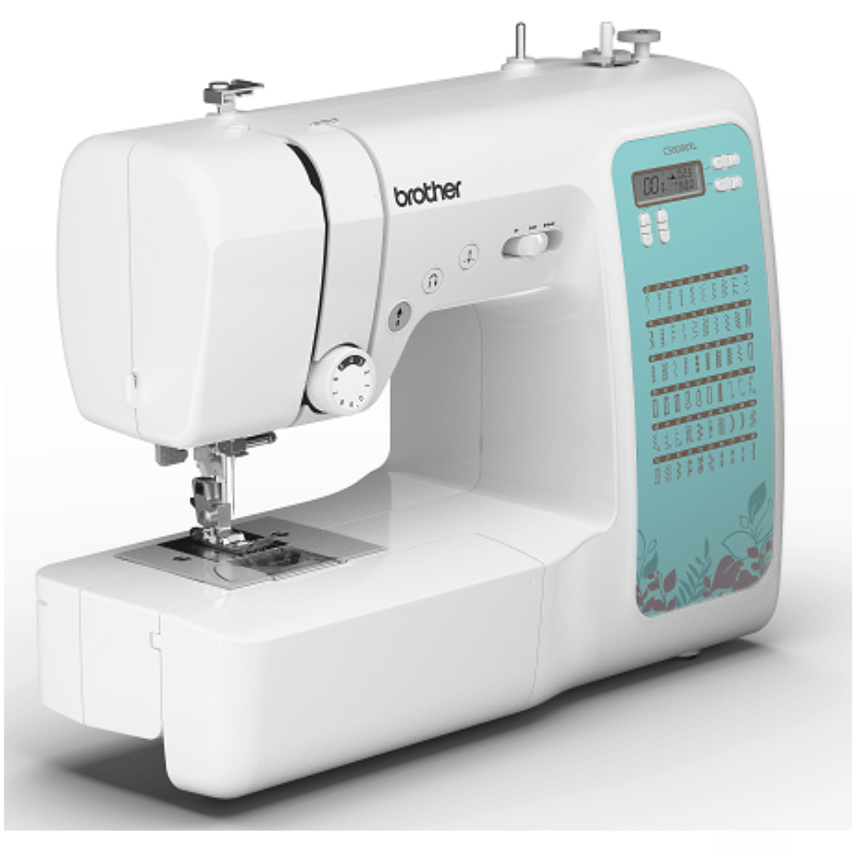 Imagen 2 del producto Máquina de coser Brother CS6000XL computarizada, 60 puntas incorporadas, 7 estilos de ojales automáticos, blanco