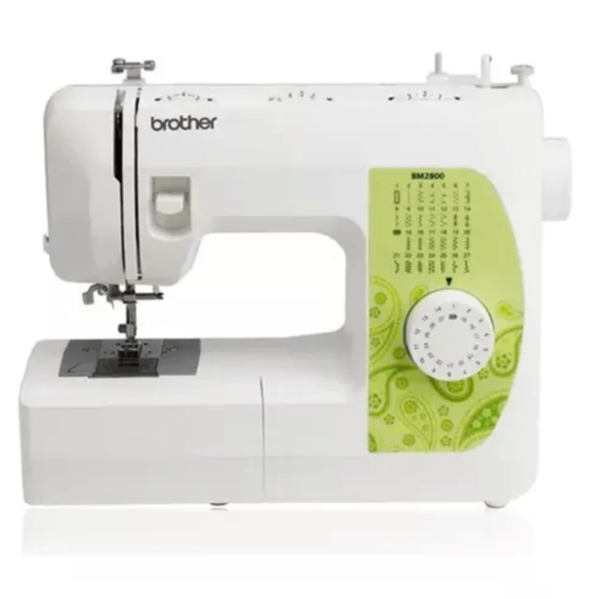 Máquina de coser recta Brother Bm-2800 portable, 63 funciones puntadas, 27 puntadas incorporadas, blanco
