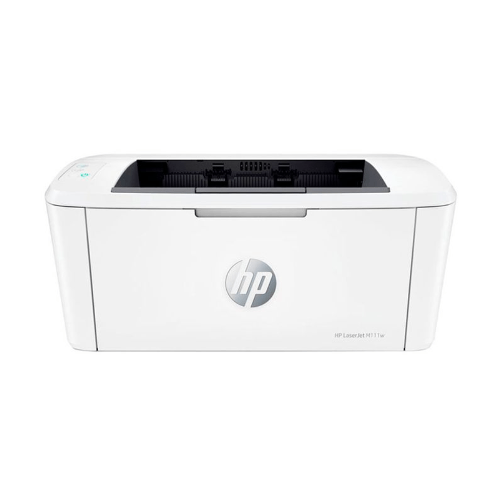 Imagen 1 del producto Impresora monocromática láser HP LaserJet M111W, Wi-Fi, inalámbrica, USB, blanco y negro, usa cartuchos de tóner, blanco