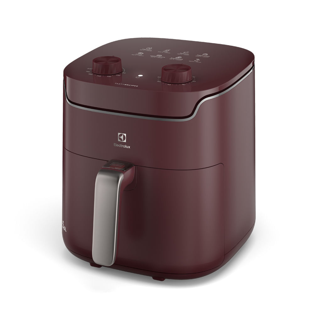 Imagen 2 del producto Freidora de aire efficient Electrolux EAF41 1400W, capacidad 5.6 litros, 200° C, timer, roja