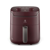 Freidora de aire efficient Electrolux EAF41 1400W, capacidad 5.6 litros, 200° C, timer, roja
