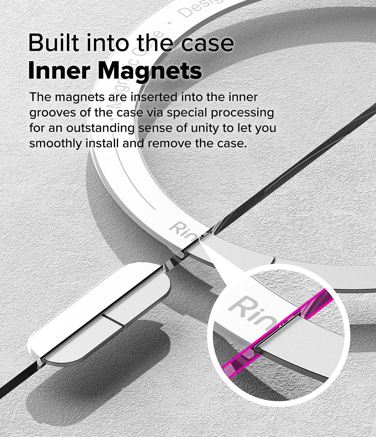 Imagen 2 del producto Case para Samsung Galaxy S25 Ultra Fusion Magnetic, transparente