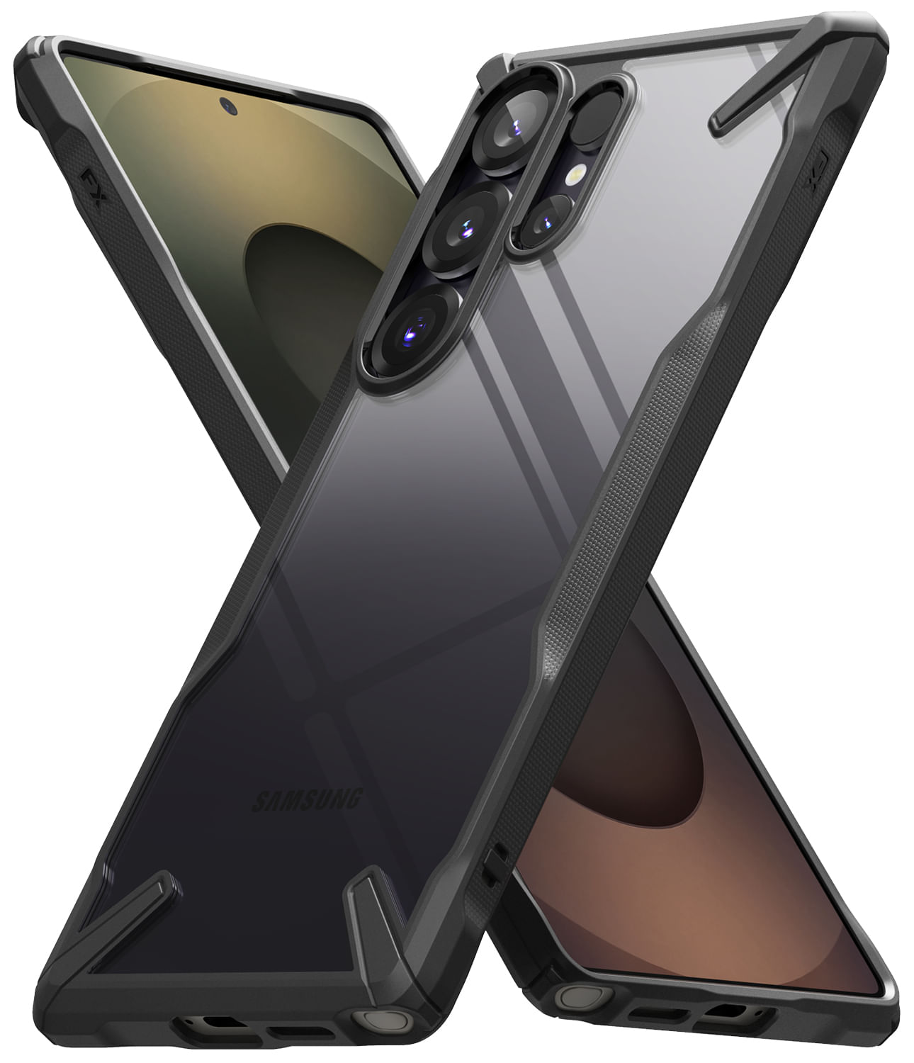 Case para Samsung Galaxy S25 Fusion X, negro