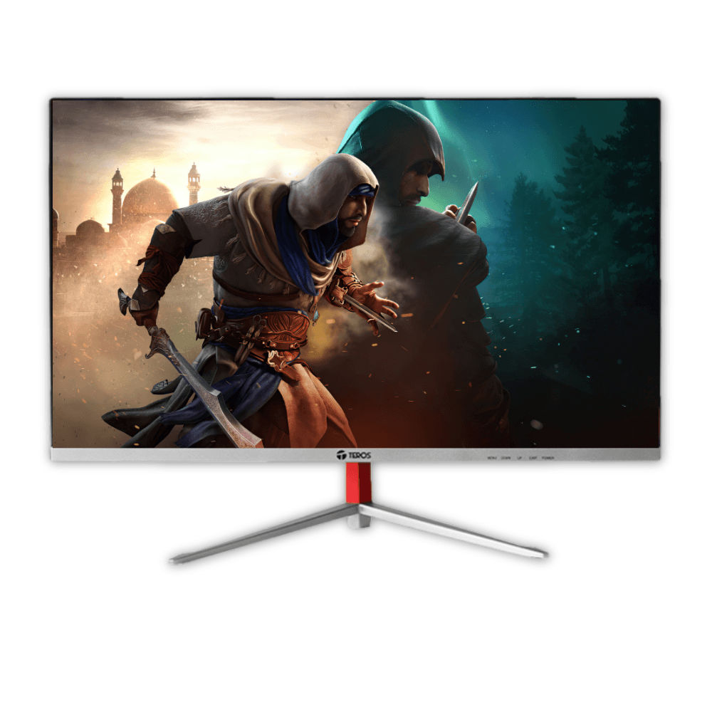 Monitor curvo TEROS TE-2402S, 23.8" FHD VA, HDMI, VGA, negro