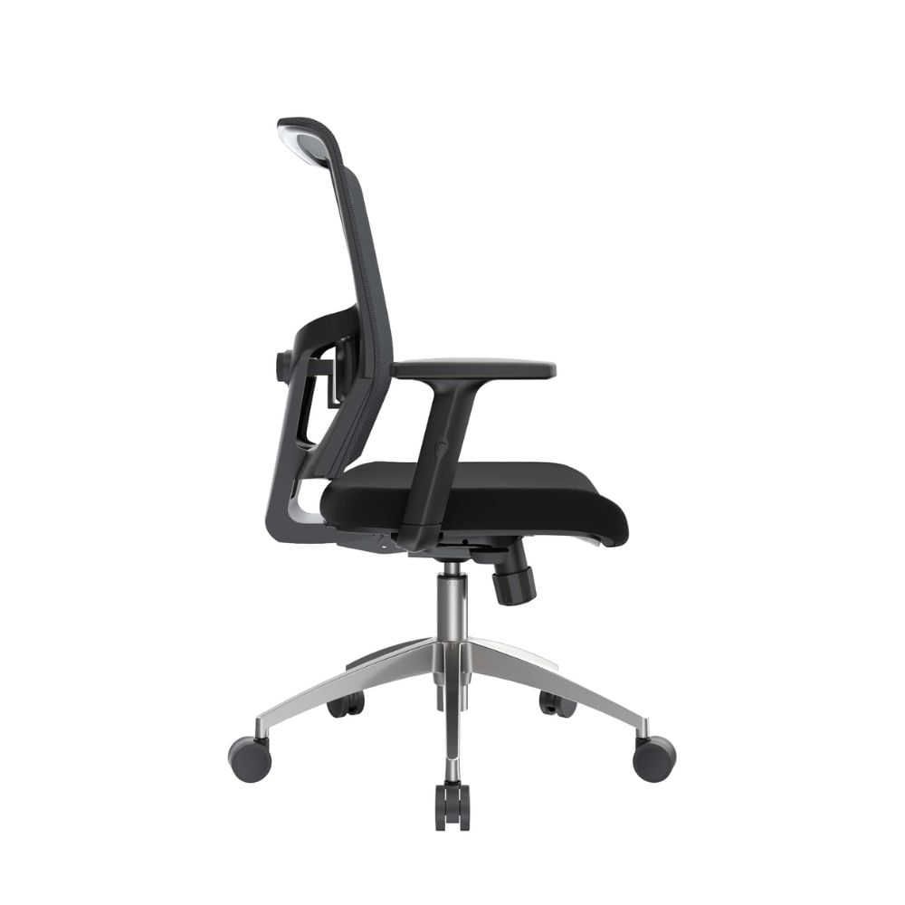 Imagen 2 del producto Silla de oficina MobelArt ejecutiva Delphi I, base aluminio, negro