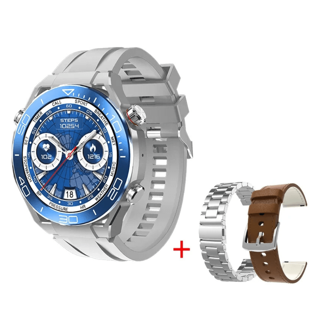 Smartwatch HW5 ultimate AMOLED, 1.52", GPS, llamadas bluetooth, monitoreo de salud, IP68, gris