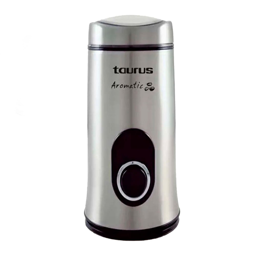 Molinillo de café Taurus Aromatic 150W, acero inoxidable, 50 gramos de capacidad, plateado