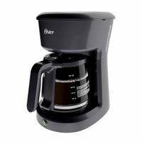 Cafetera Oster BVSTDCS12B 1.8 litros, filtro permanente, función pausa y servir, negro