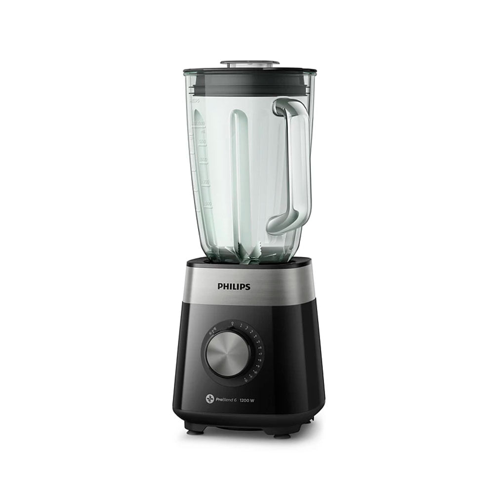 Licuadora Philips HR2242/90, 2 litros, 12 velocidades, 1200W, negro
