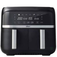 Freidora de Aire Dual Oster diamond force CKSTAF7MCDDF, 7.6 litros, negro