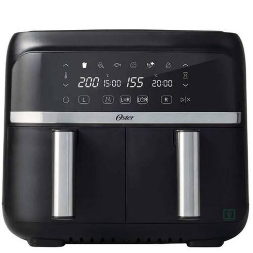 Freidora de Aire Dual Oster diamond force CKSTAF7MCDDF, 7.6 litros, negro