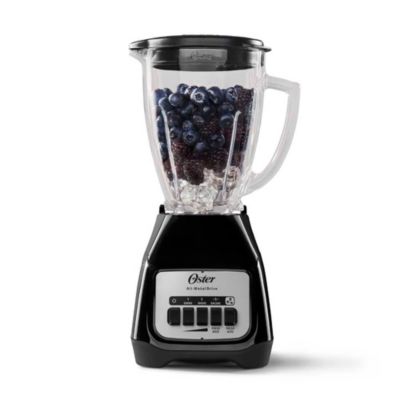 Licuadora Oster, BLSTKAG-BPB, 550W, 2 velocidades con pulso, vaso de vidrio Boroclass, 1.5 litros, negro