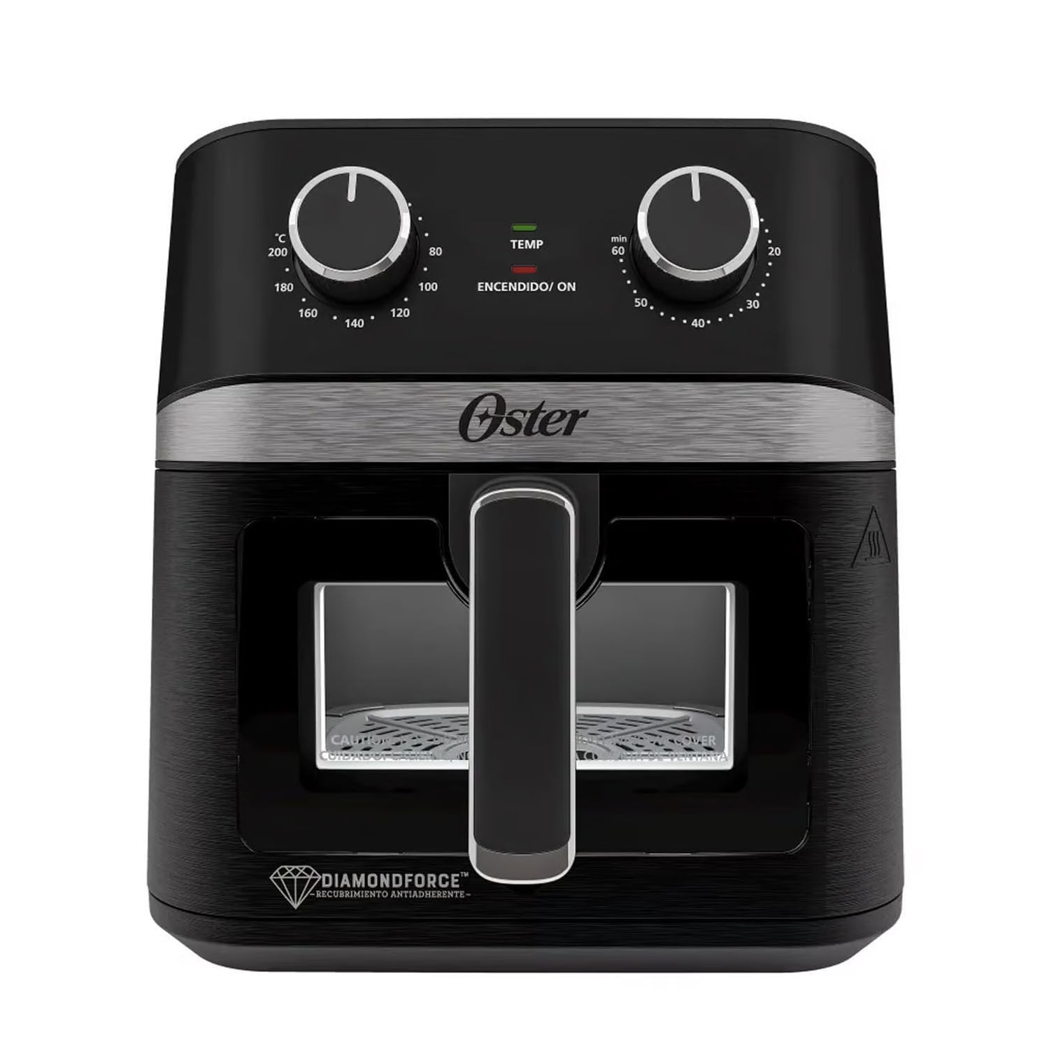 Freidora de aire manual Oster diamond force, 6 litros, 1700W, negro -  CKSTAF60WMDF