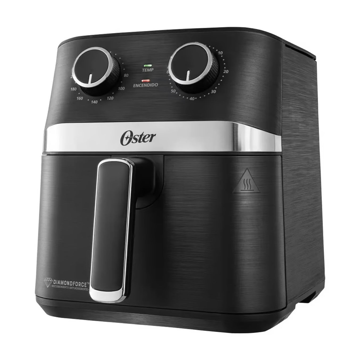 Freidora de aire manual Oster Diamond Force, 4 litros, 7 progamas, negro - CKSTAF401MDF
