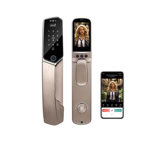 Cerradura Smart, 6 modos de apertura, para exterior, gold