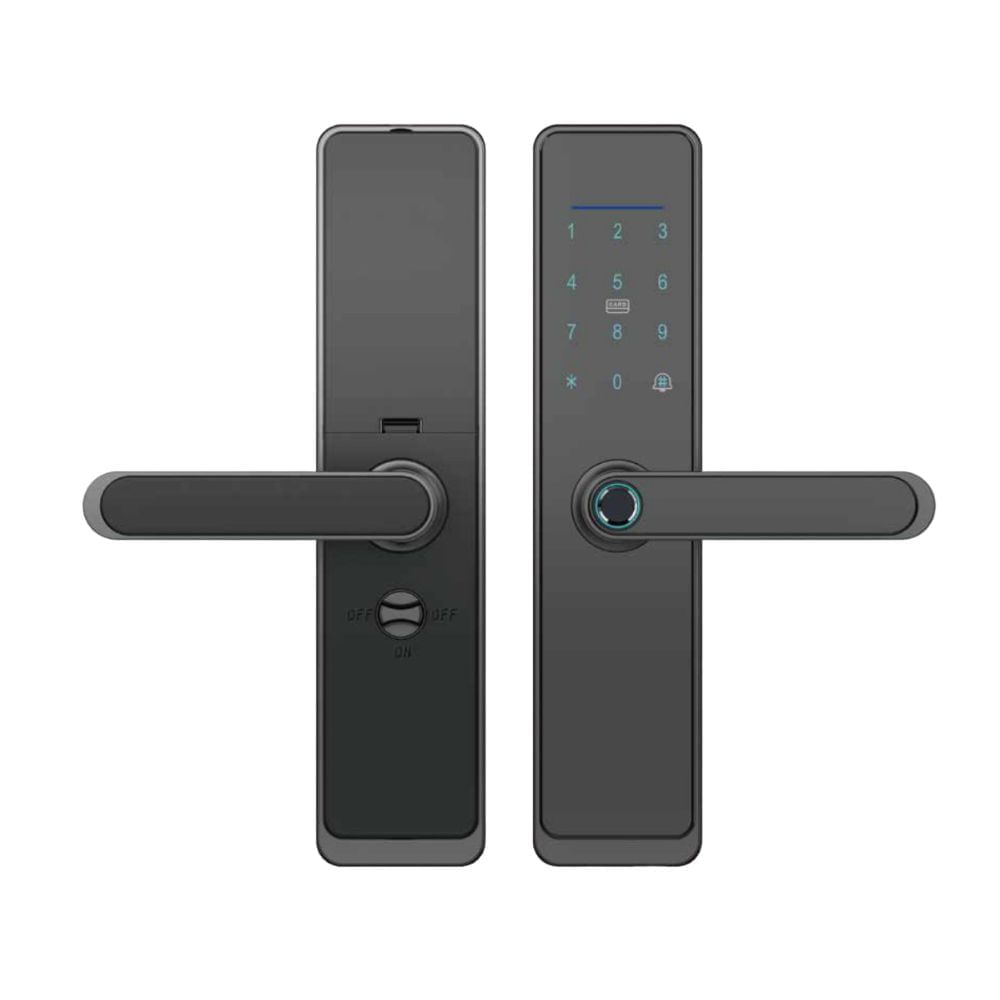 Cerradura Smart GC Electric, 5 métodos de apertura, Wi-Fi, negro