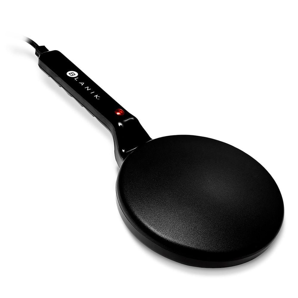 Máquina para hacer crepes Blanik, BCM03, superficie antiadherente, 800W, negro