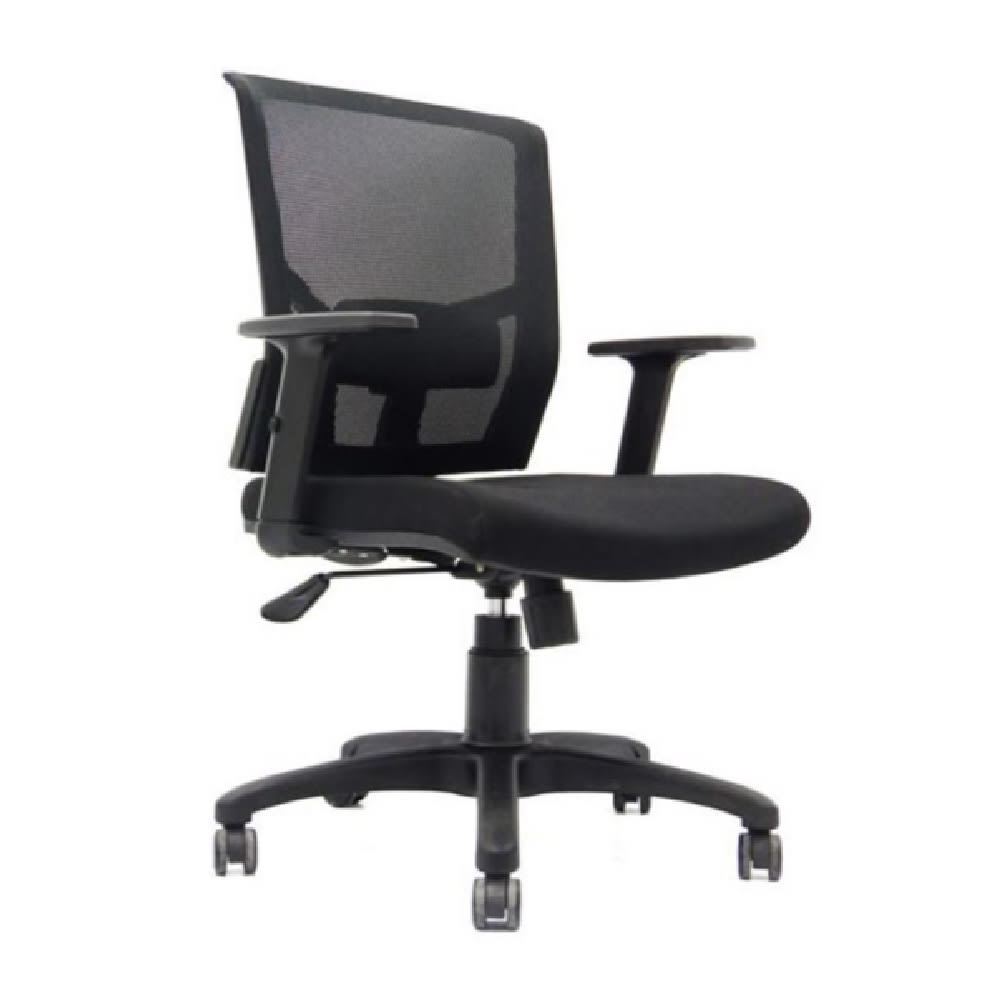 Imagen 1 del producto Silla de oficina ejecutiva MobelArt Delphi I, base nylon, negro