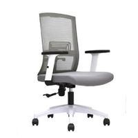Silla de oficina MobelArt Gerente Monk, material de polipropileno, gris