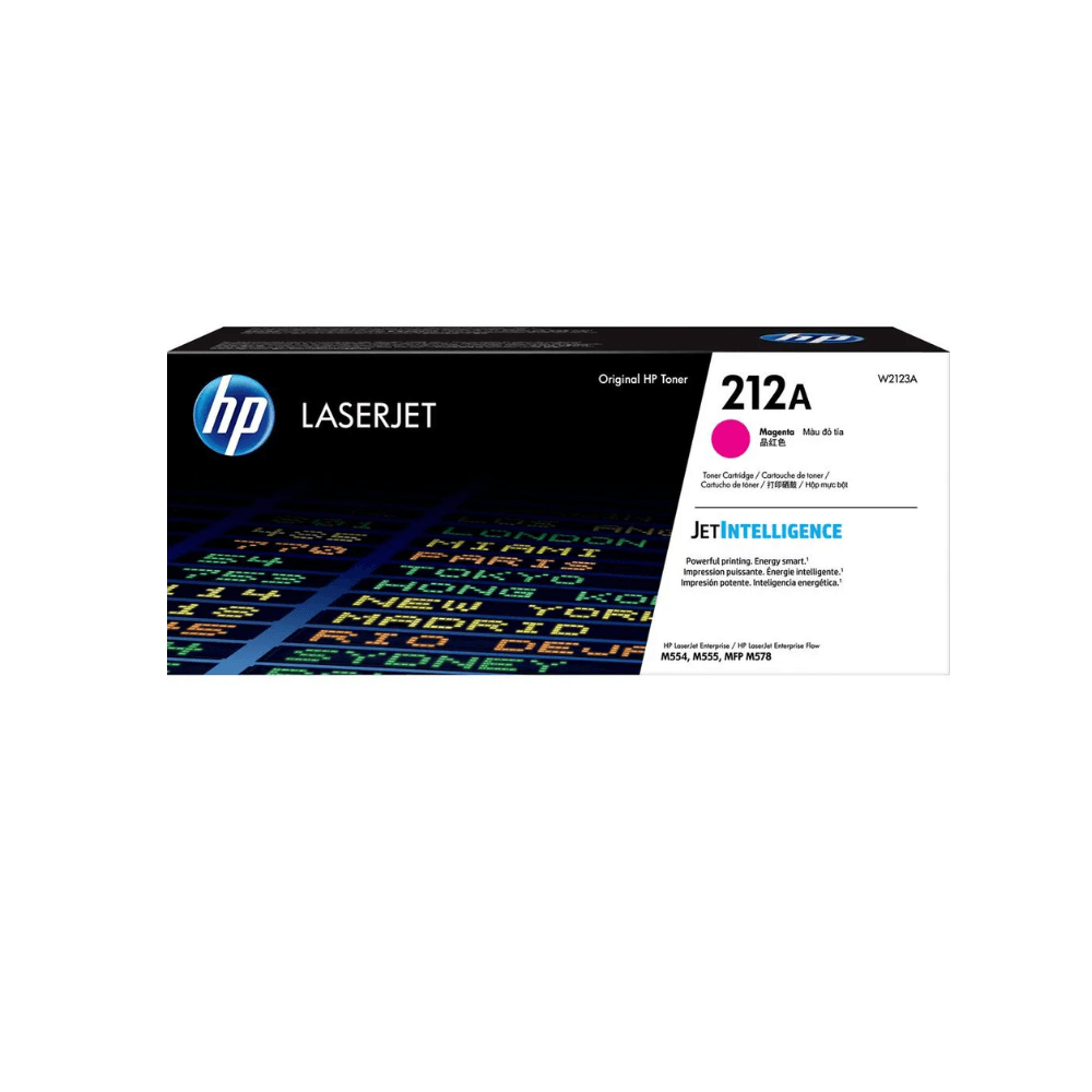 Imagen 1 del producto Tóner HP 212A W2123A original, rendimiento de 4,500 páginas, magenta