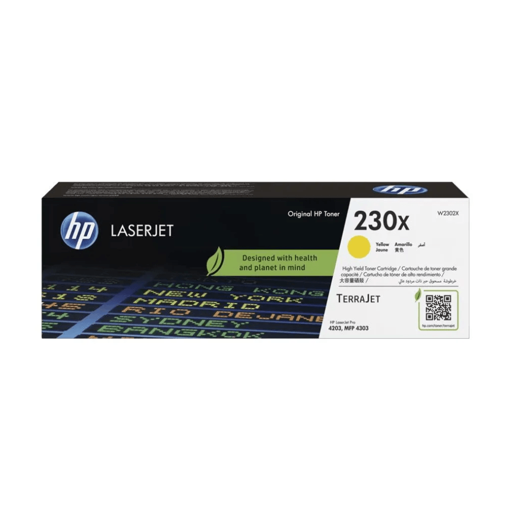 Imagen 2 del producto Tóner HP 230X, compatible con Pro 4203, Mfp 4303, rendimiento de 5000 páginas, amarillo W2302X