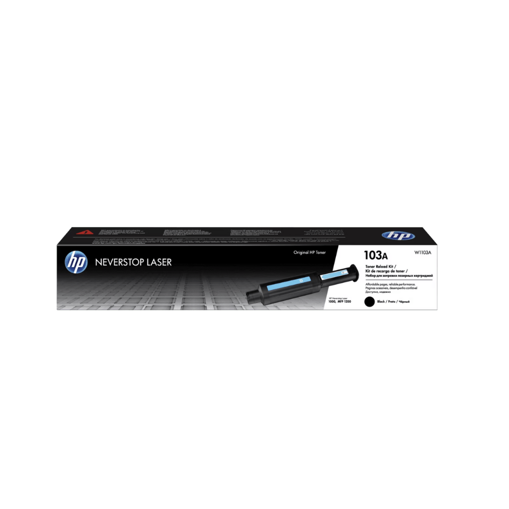 Imagen 2 del producto Tóner HP 103A, compatible con 1000a/w/n, 1200a/w/nw, rendimiento de 2,500 páginas, negro W1103A