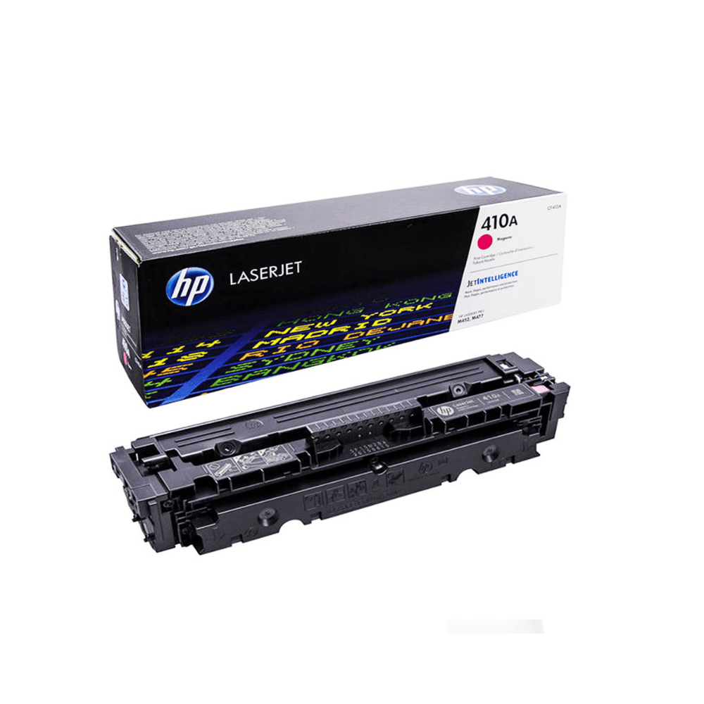 Tóner HP 410A, compatible con M452n, M477f, rendimiento 2,300 páginas, magenta CF413A