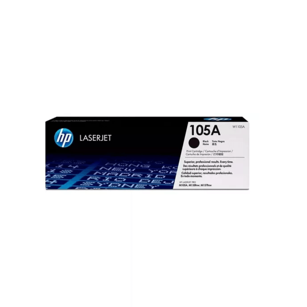 Imagen 2 del producto Tóner HP 105A, compatible con Mfp 135A, Mfp 137Fnw, rendimiento de 1,000 páginas, negro W1105A