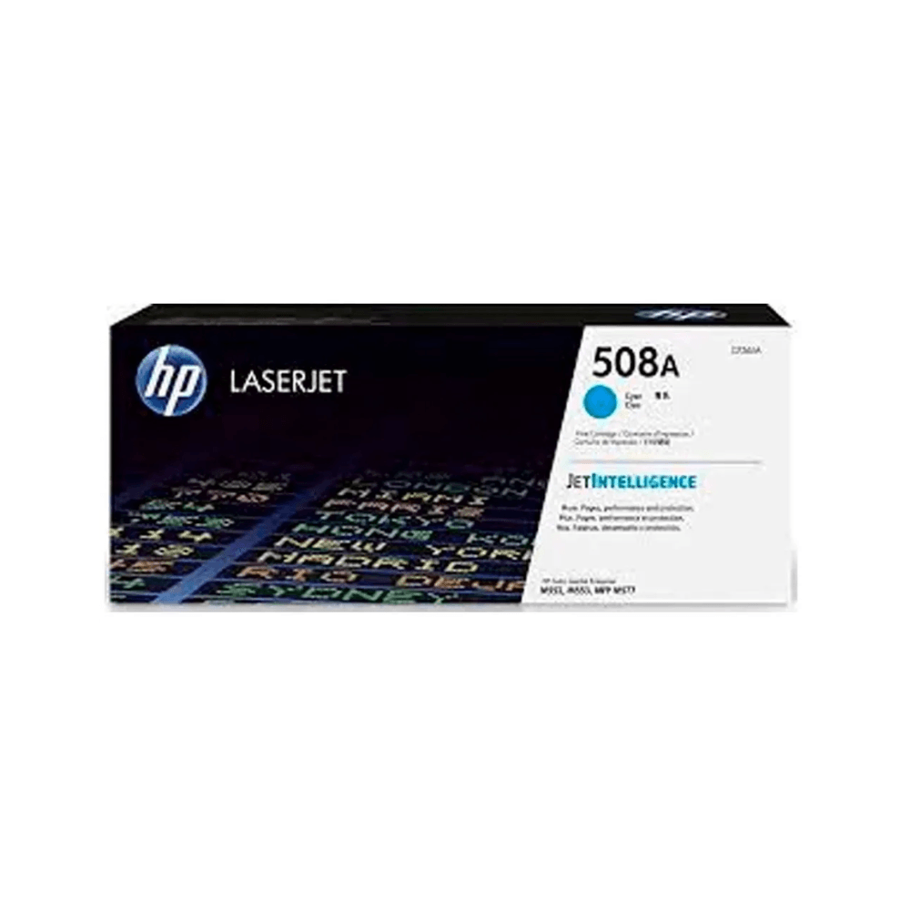 Imagen 2 del producto Tóner HP 508A Cian CF361A, rendimiento de 5,000 páginas, compatible con HP LaserJet Pro