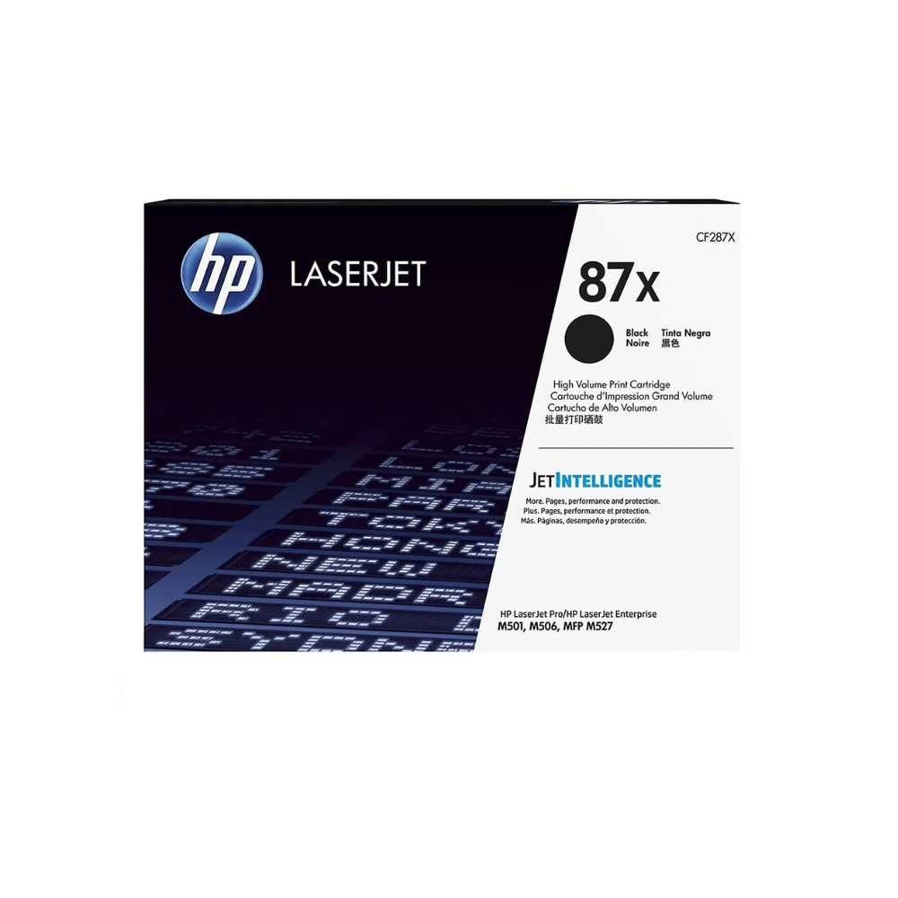Tóner HP 87X, CF287X, original, rendimiento de 18.000 páginas, impresoras HP LaserJet Pro, negro