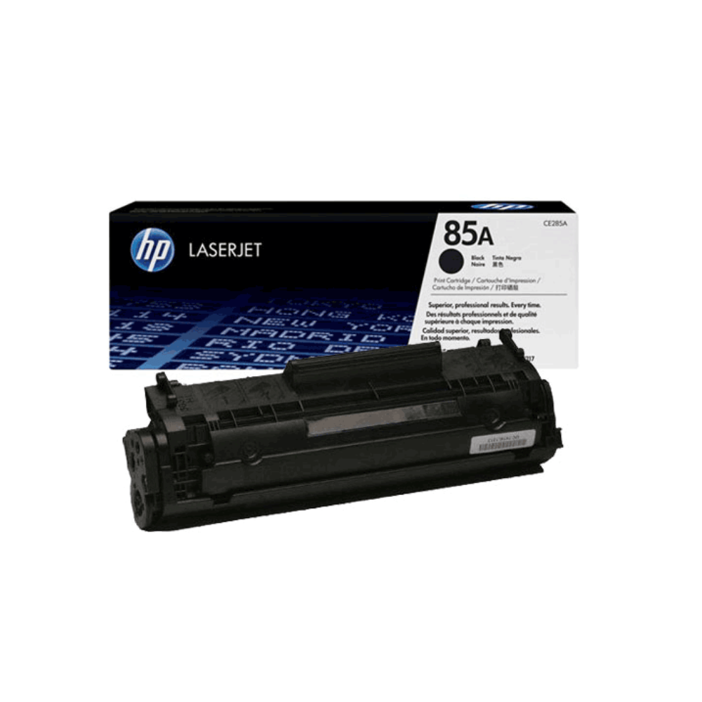 Imagen 2 del producto Tóner HP 85A, CE285A, original, rendimiento de 1.600 páginas, impresoras HP LaserJet, negro