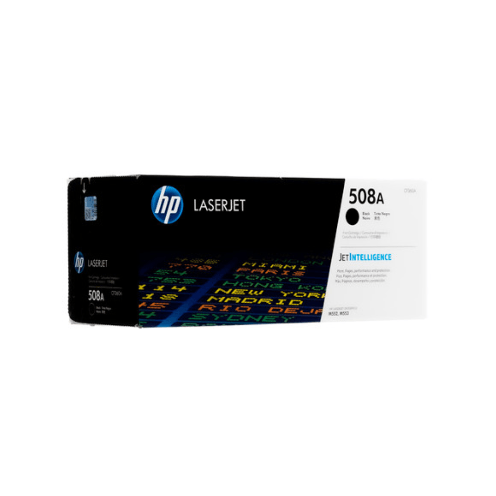Imagen 2 del producto Tóner HP 508A, compatible con M577dn, M552dn, M553dn, rendimiento de 6,000 páginas, negro CF360A
