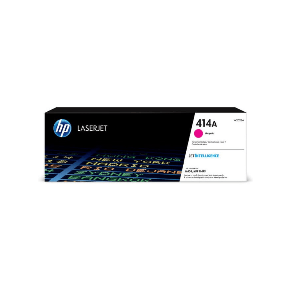 Tóner HP 414A, compatible con M454dw, M479dw, M479fdw, rendimiento de 2,100 páginas, magenta W2023A