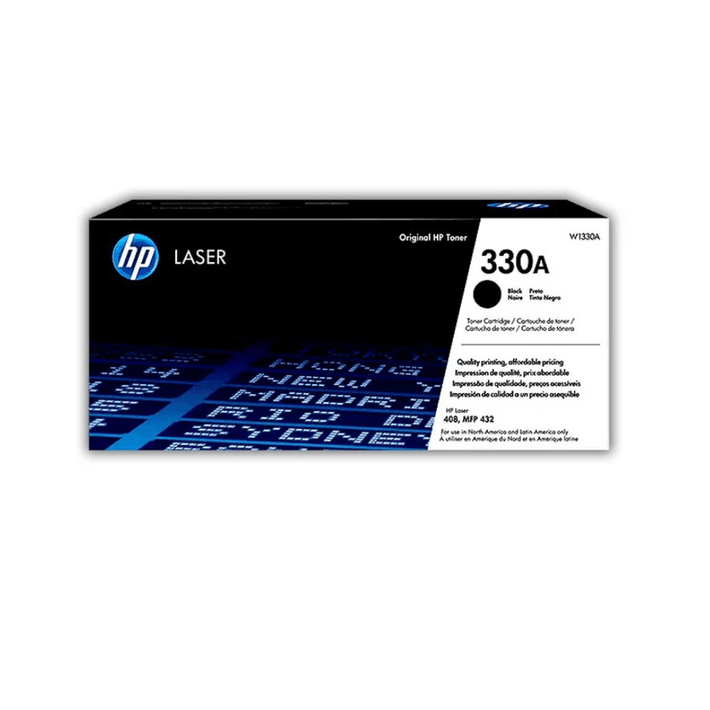 Tóner HP 330A, compatible con 408dn, 432fdn, rendimiento 5,000 páginas, negro W1330A