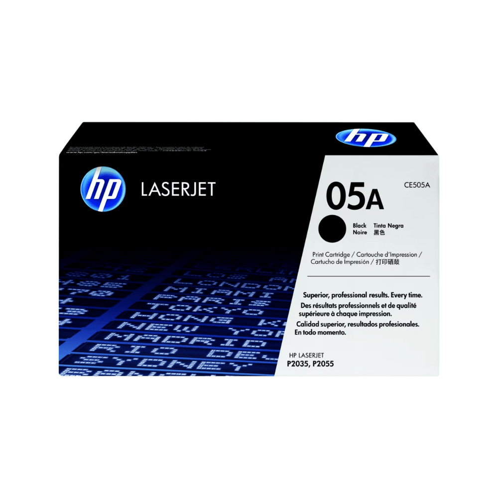 Imagen 1 del producto Tóner HP 05A, compatible con P2035, P2055D, P2055Dn, P2050D, P2050, rendimiento 2,300 páginas, negro CE505A