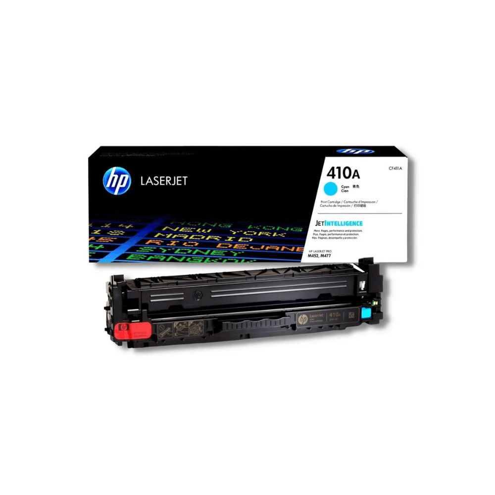 Imagen 2 del producto Tóner HP 410A, compatible con M452n, M477f, rendimiento 2,300 páginas, cyan CF411A