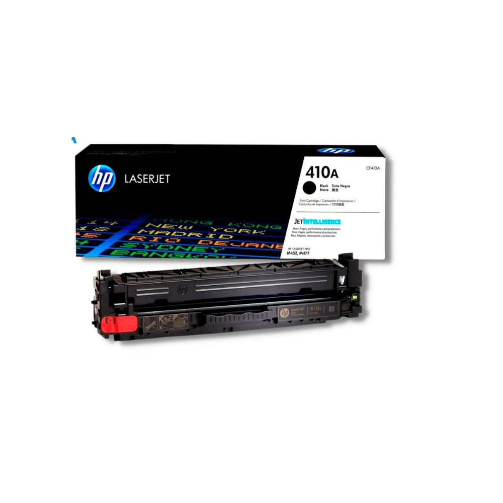 Tóner HP 410A, rendimiento 2300 páginas, negro CF410A