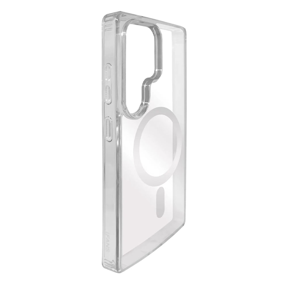 Imagen 2 del producto Case para Samsung Galaxy S25 Ultra magnético con soporte, amortiguador de choques, protección de cámaras, transparente