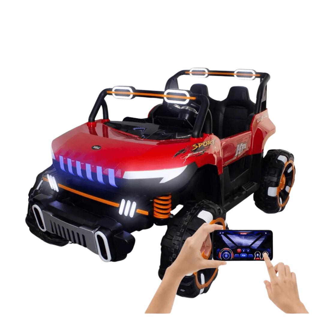 Imagen 2 del producto Carro Rudicon, súper Jeep Rubicon, eléctrico, 4X4, futurista, rojo