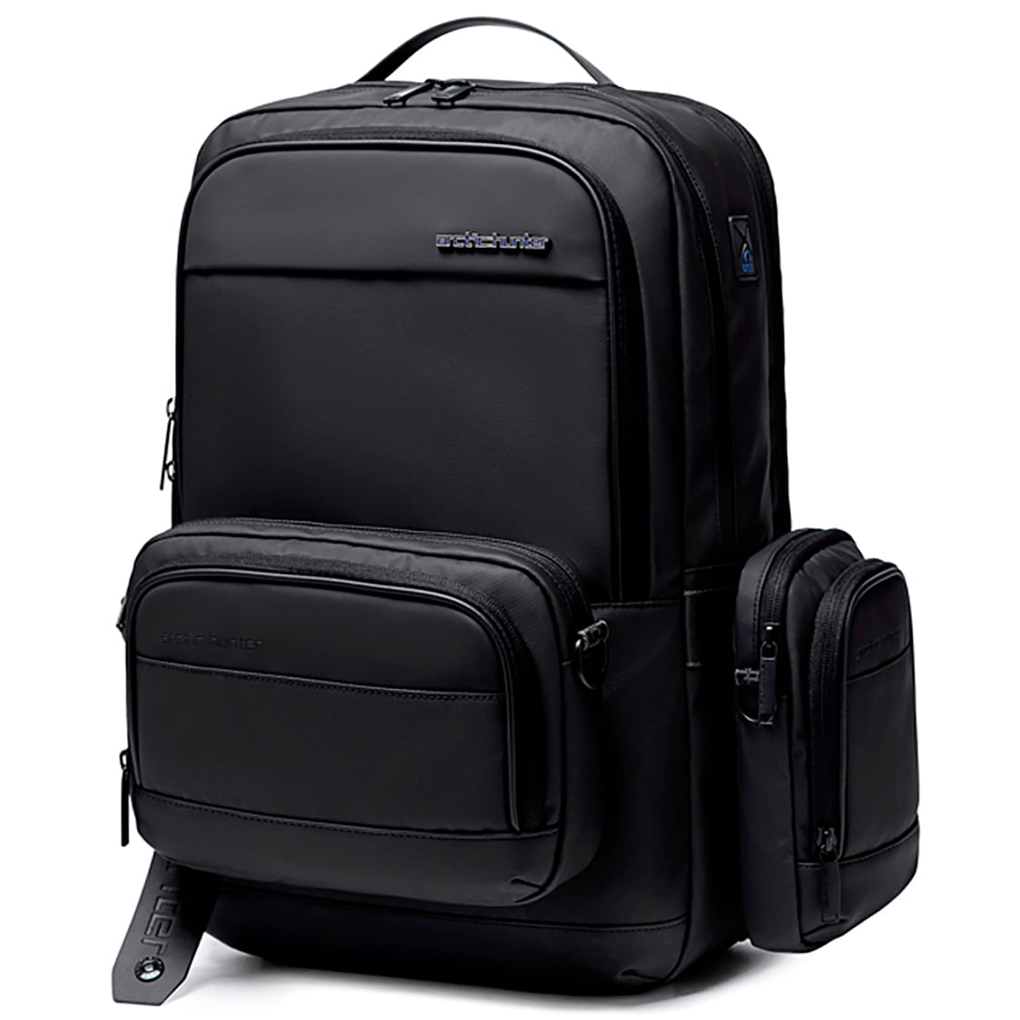 Mochila Arctic Hunter B00483, para viaje, portalaptop, negro