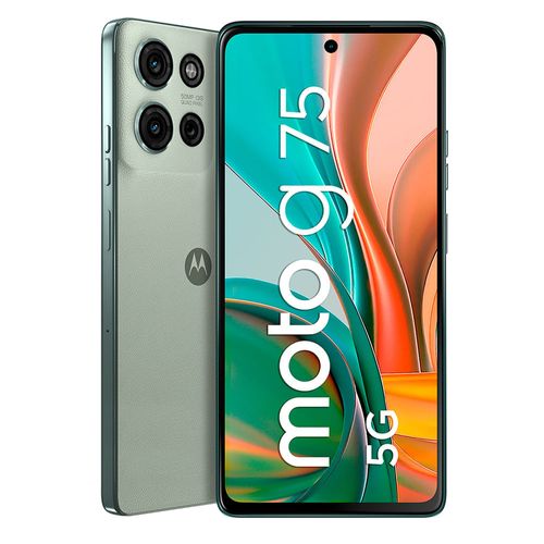 Celular Motorola Moto G75 5G 256GB, 8GB RAM, cámara principal 50MP + 8MP, frontal 16MP, 6.8", gris