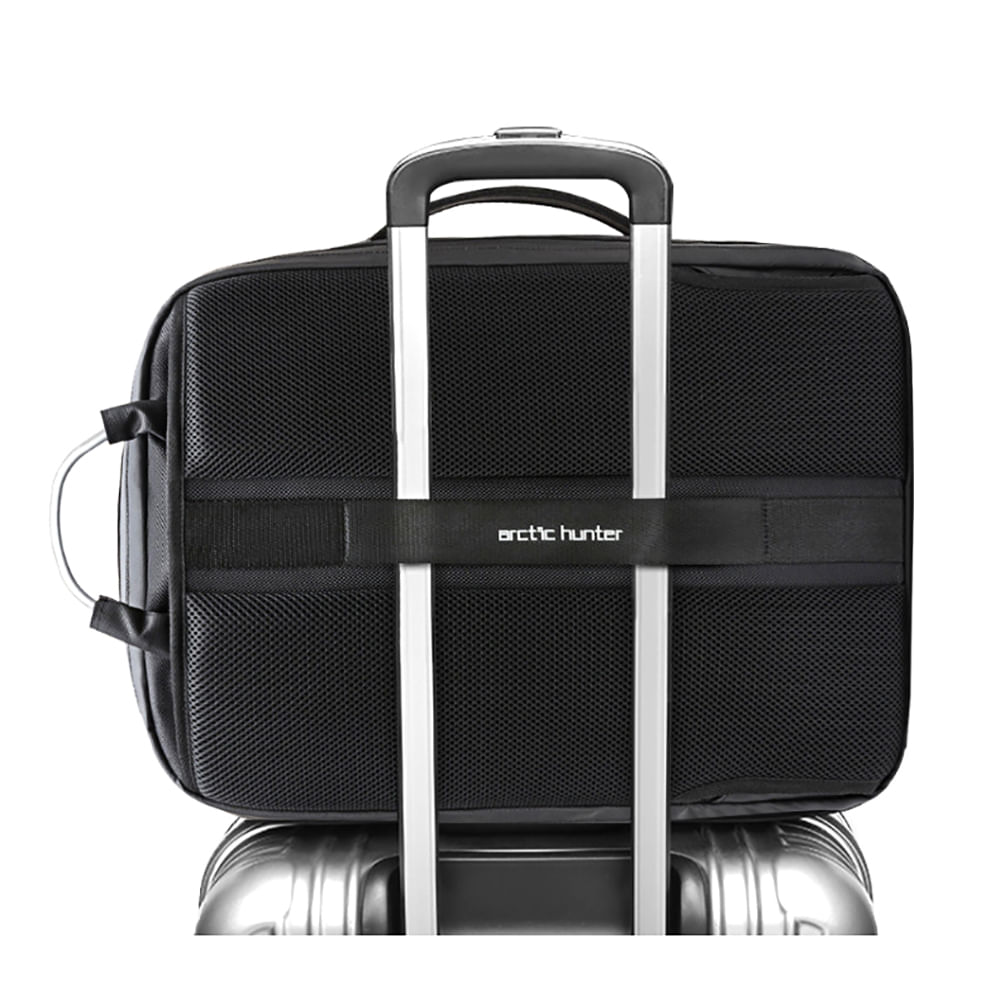 Imagen 2 del producto Mochila Arctic Hunter B00227, expandible, para viaje, portalaptop, negro