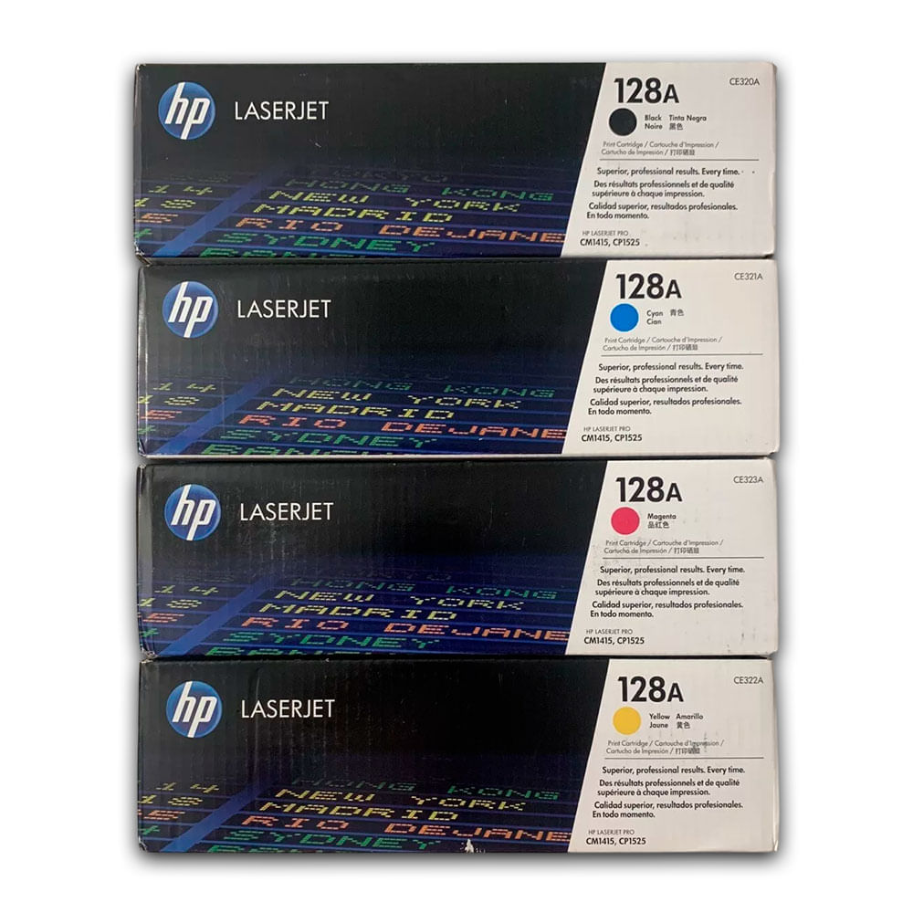 Imagen 2 del producto Kit de tóner HP 128A, compatible con CM1410, CM1415, CP1525NW, CYMK