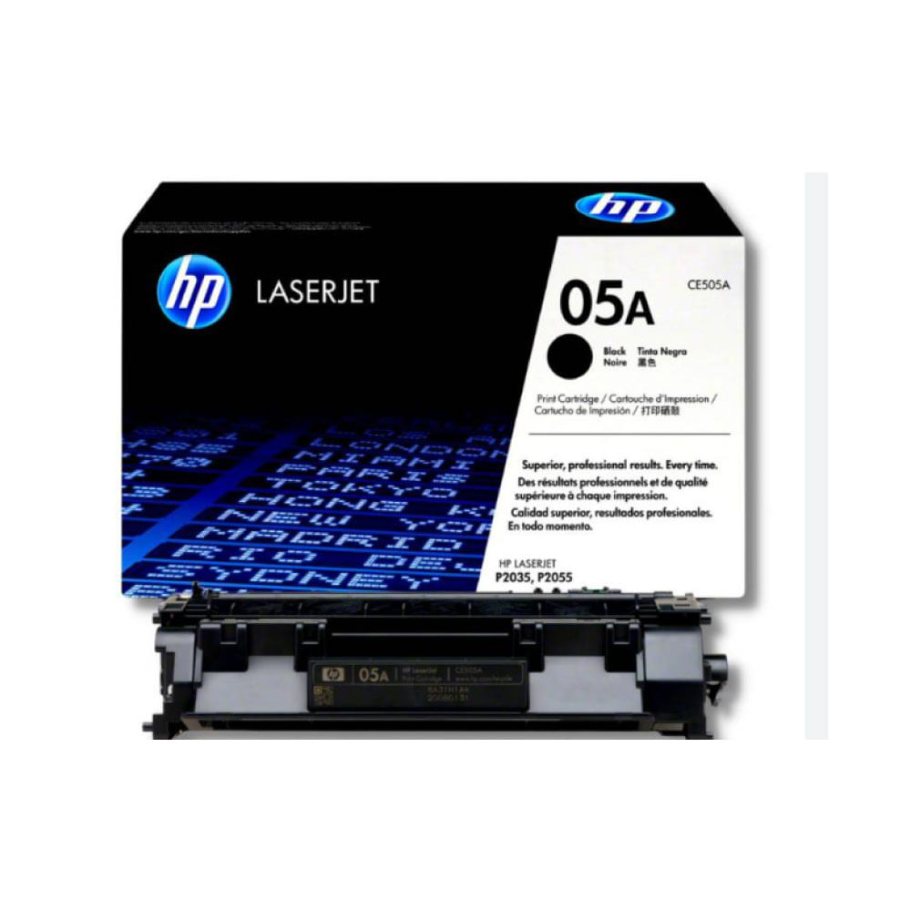 Imagen 2 del producto Tóner HP 05A, compatible con P2050, P2055, P2030, P2035, P2035n, rendimiento 2,300 páginas, negro CE505A