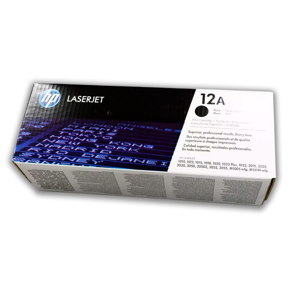 Imagen 2 del producto Tóner HP 12A, compatible con LaserJet 1020, 1022nw, rendimiento 2,000 páginas, negro Q2612A