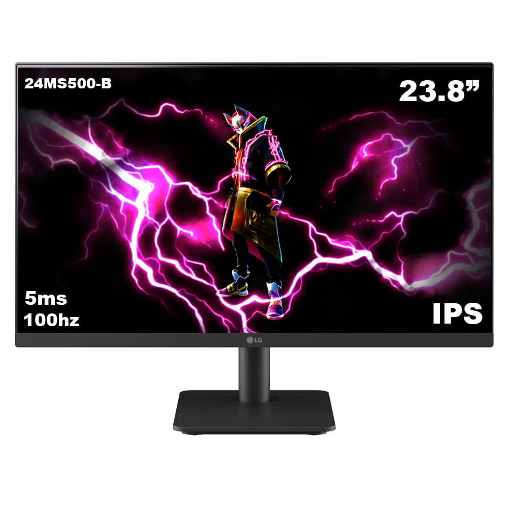 Imagen 2 del producto Monitor LG 24MS500-B 23.8"" IPS, Full HD 1920x1080, 100 Hz, 5 ms, HDMI, headphones-Out